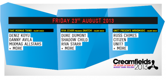 Creamfields UK line up Friday
