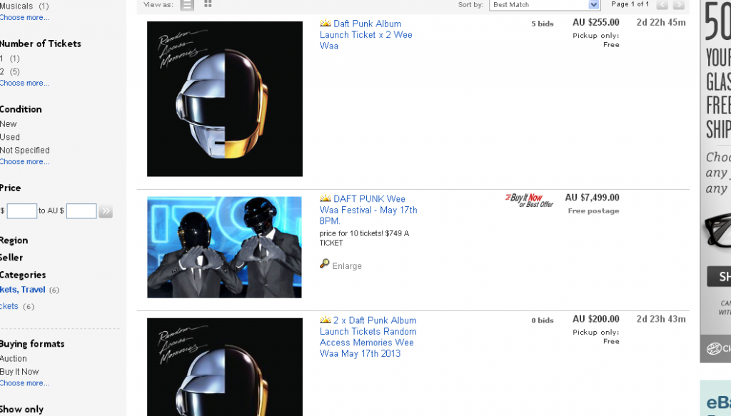 Daft Punk Ebay